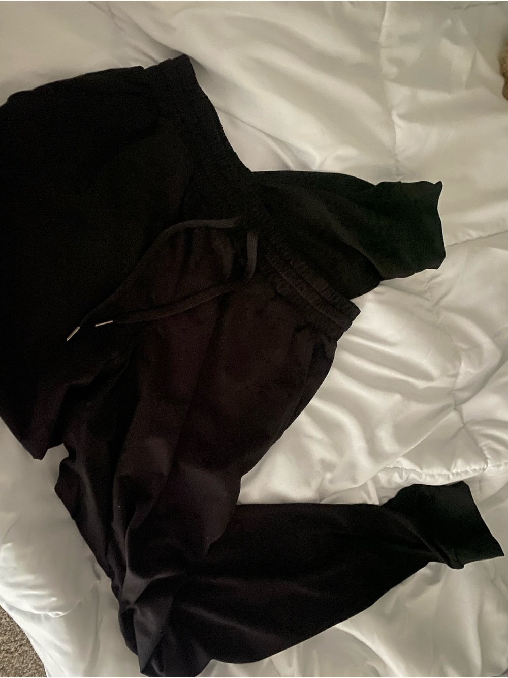 Quince Flowknit Joggers Black Drawstring